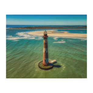 Morris Island Lighthouse (South Carolina)  Wood Wall Art