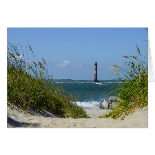 Morris Island Lighthouse Walkway Greeting Card