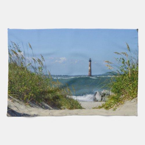 Morris Island Lighthouse Walkway Towel