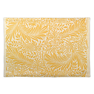 Morris - Larkspur, golden yellow Cloth Placemat