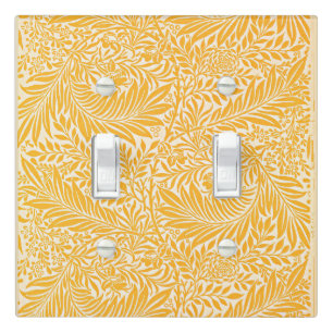 Morris - Larkspur, golden yellow Light Switch Cover