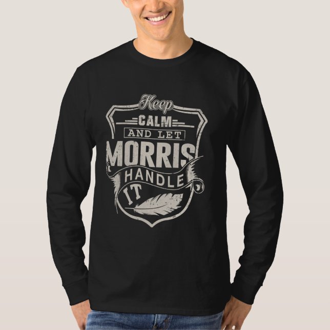 Morris Last Name Shirt Morris Name Birthday (Front)