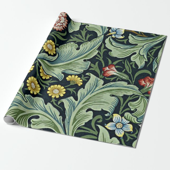 Morris - Leicester, popular vintage pattern, Wrapping Paper (Unrolled)