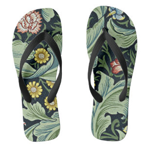 Morris - Leicester, vintage floral pattern Flip Flops