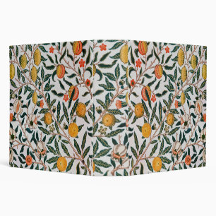 Morris Light Background Antique Pomegrana Pattern 3 Ring Binder