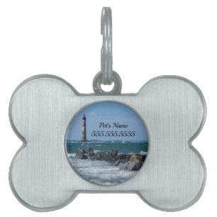 Morris Lighthouse Folly Beach Pet ID Tag