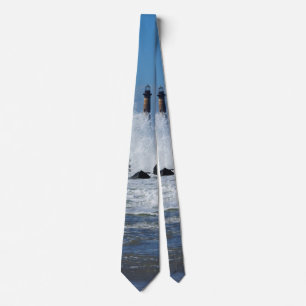Morris Lighthouse Splash Neck Tie