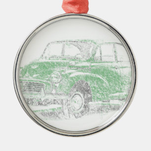 Morris Minor (Biro) Metal Ornament