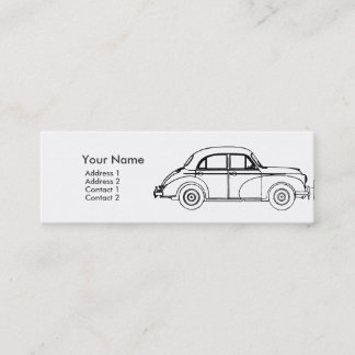 Morris Minor business card