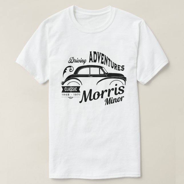 Morris Minor Classic Car T-Shirt (Design Front)