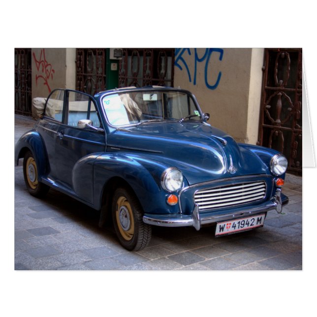 Morris Minor Convertible Tourer Cards (Front Horizontal)