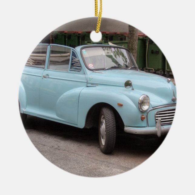 Morris Minor Convertible Tourer Ceramic Ornament (Front)