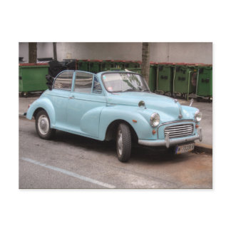 Morris Minor Convertible Tourer Postcard