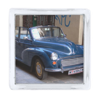 Morris Minor Convertible Tourer Silver Finish Lapel Pin