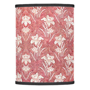 Morris - Pink Background Vintage Flower Pattern Lamp Shade