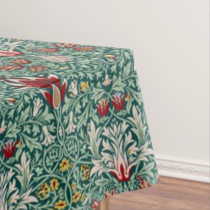 Morris Snakeshead Floral Classic Botanical Green Tablecloth