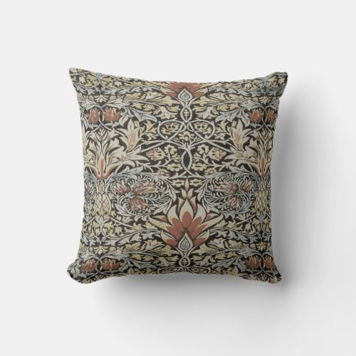 Morris Snakeshead printed textile 1876 v 2 pillow