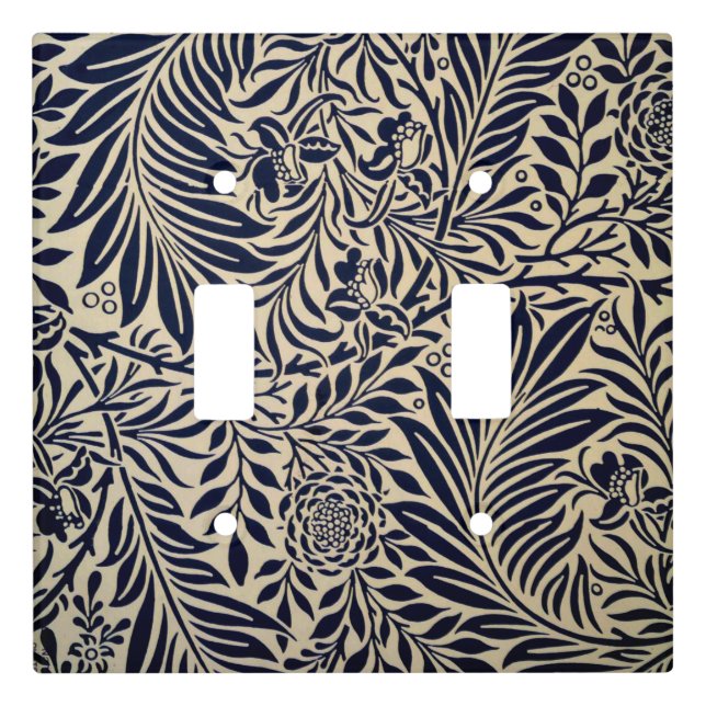 Morris - Spray - Navy Blue Light Switch Cover (Front)