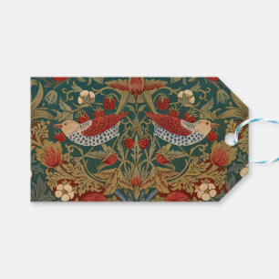 Morris - Strawberry Thief #2 Floral Pattern Gift Tags