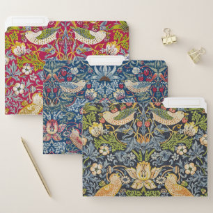 Morris Strawberry Thief Birds & Flower Pattern File Folder