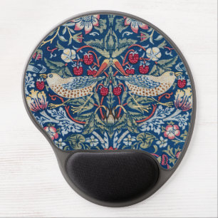 Morris Strawberry Thief Classic Indigo Blue Fine Gel Mouse Pad