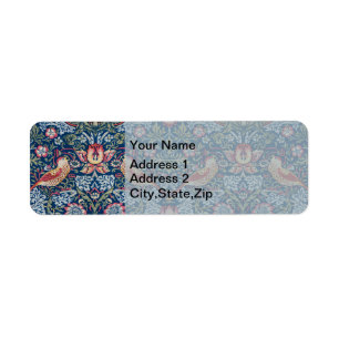 Morris Strawberry Thief Classic Indigo Blue Fine Label