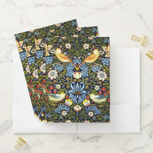 Morris - Strawberry Thief, famous pattern, Pocket Folder