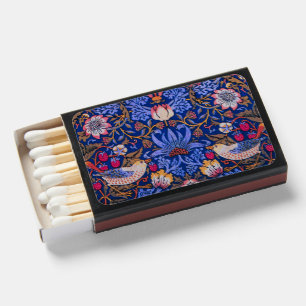 Morris Strawberry Thief Lavender Purple Rose Art Matchboxes