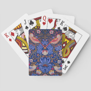 Morris Strawberry Thief Lavender Purple Rose Art Poker Cards