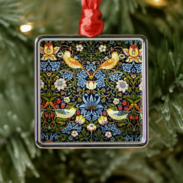 Morris - Strawberry Thief Metal Ornament (Tree)