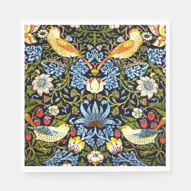 Morris - Strawberry Thief Napkins (Front)