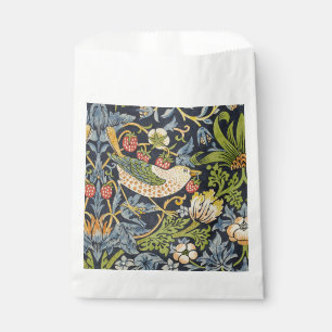 Morris Strawberry Thief Navy Blue Vintage Fine Art Favor Bag