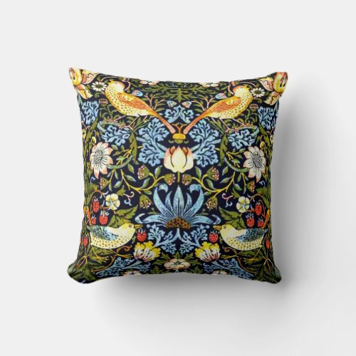 Morris _ Strawberry Thief Throw Pillow