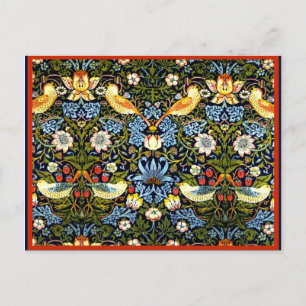 Morris - Strawberry Thief, vintage pattern Postcard