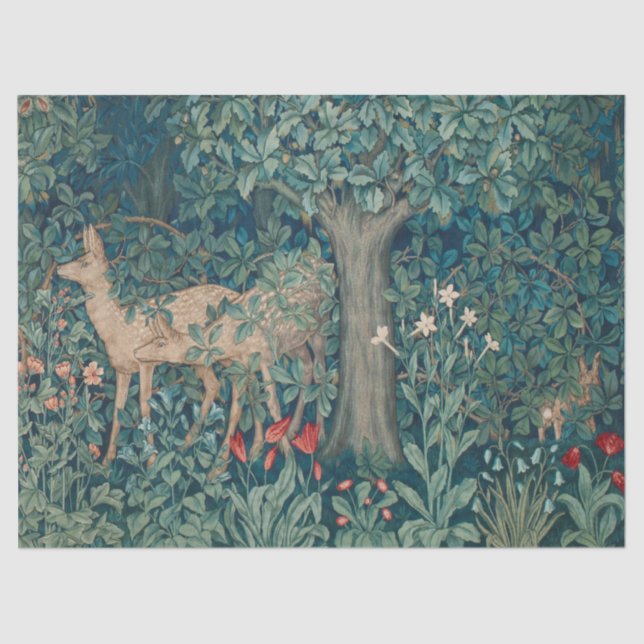 Morris Tapestry Deer Tissue Paper (Front)