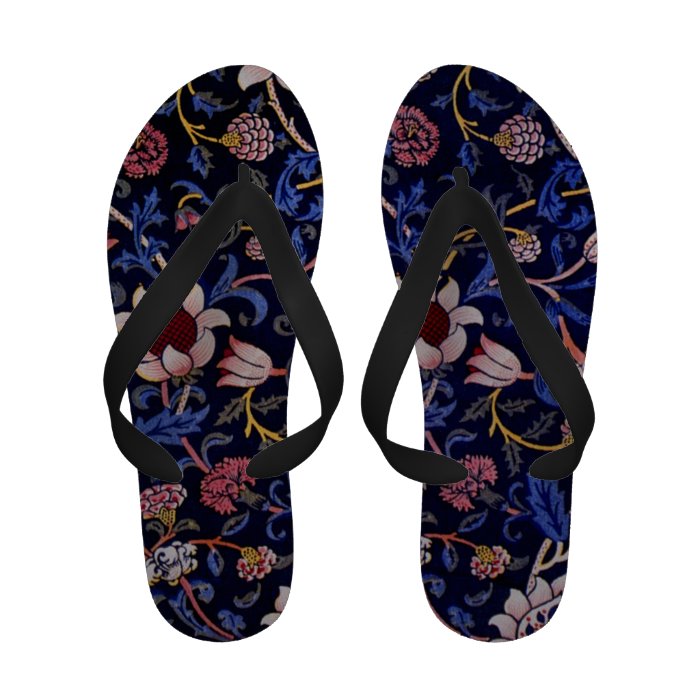 Morris Textile Design   Evenlode   Women   1 Flip Flops