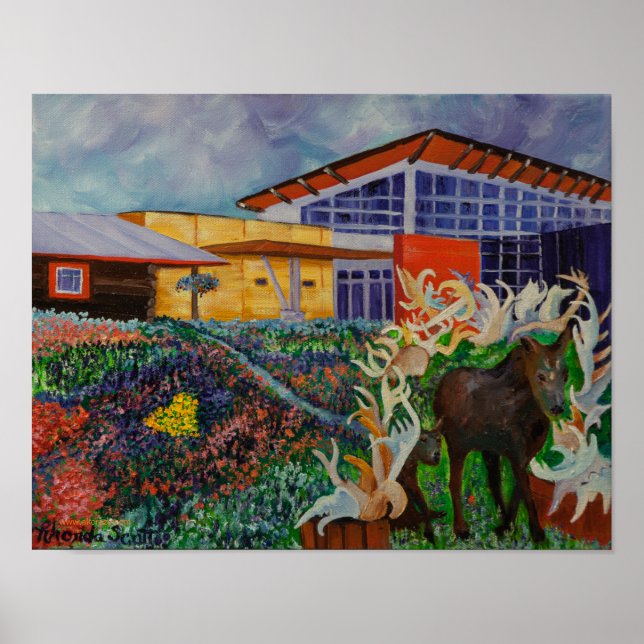 Morris Thompson Cultural Center, Fairbanks Alaska Poster (Front)