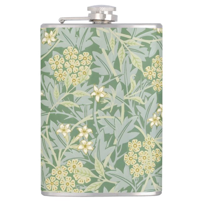 Morris Vine & Jasmine Garden Flower Classic Flask (Front)
