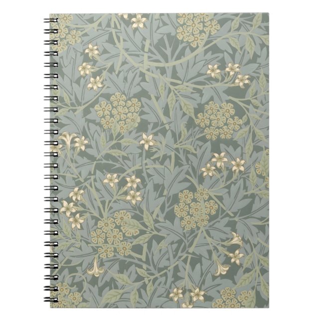 Morris Vine & Jasmine Garden Flower Classic Notebook (Front)