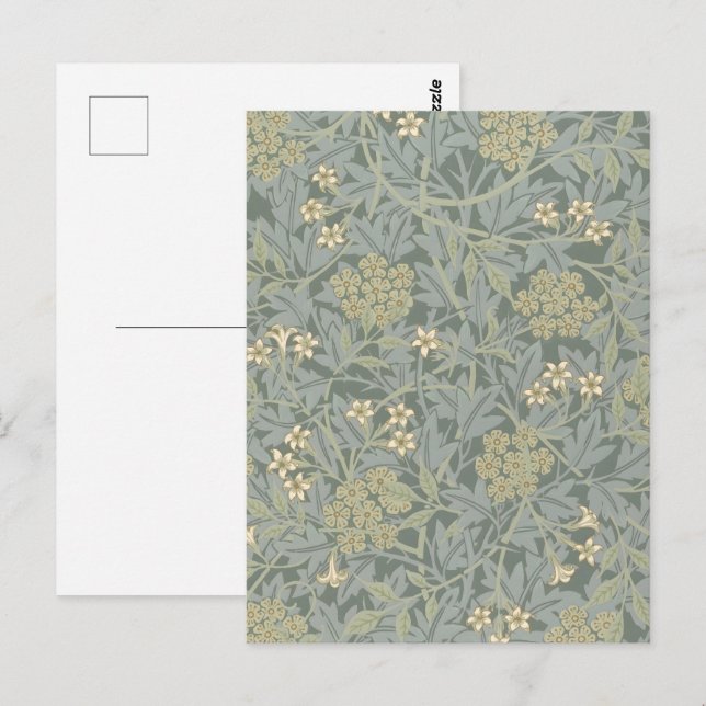 Morris Vine & Jasmine Garden Flower Classic Postcard (Front/Back)