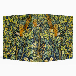 Morris Vintage Pheasant squirrel & Flower Pattern 3 Ring Binder