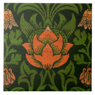 Morris - Violet and Columbine Ceramic Tile