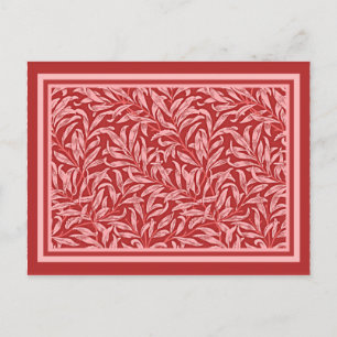 Morris - Willow Bough in deep mauve Postcard