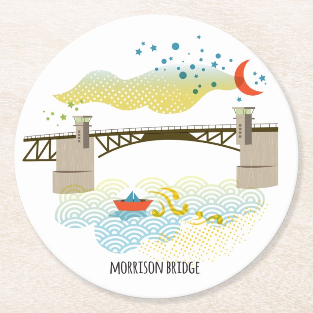 Morrison Bridge Portland Coaster (Front)