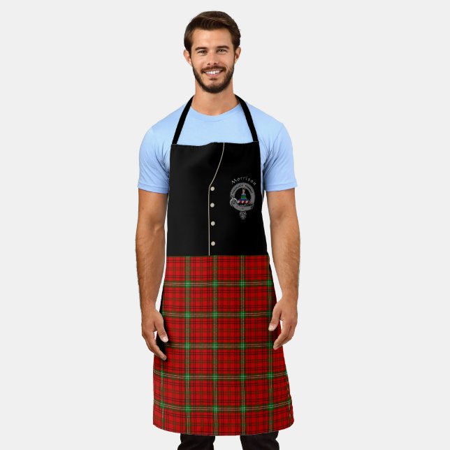 Morrison Clan Badge & Tartan Kilt Apron (Worn)