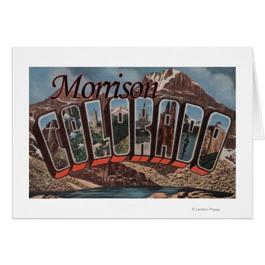 Morrison, Colorado - Large Letter Scenes Cards (Front Horizontal)