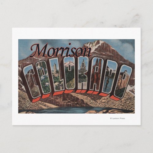 Morrison Colorado _ Large Letter Scenes Postcard