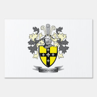 Morrison Family Crest Coat of Arms Yard Sign