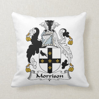 Morrison Family Crest Throw Pillow