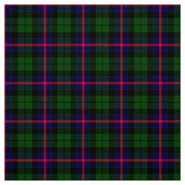 Morrison Tartan Print Fabric | Zazzle.com